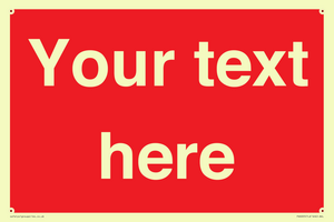 Custom Prohibition: Blank (red) sign